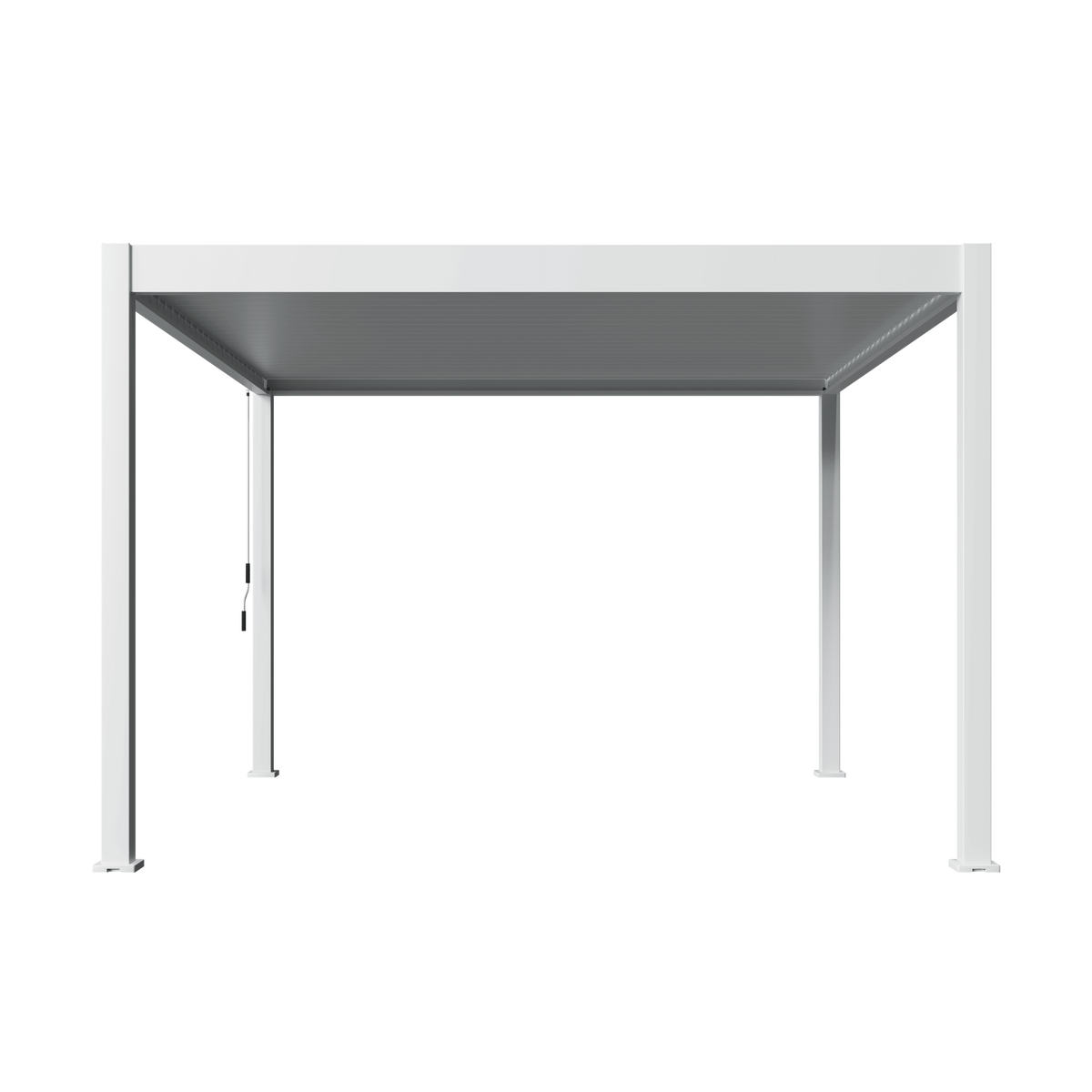 Orion Deluxe vrijstaand lamellen overkapping 360x400 cm handmatig - Wit