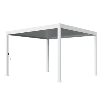 Orion Deluxe vrijstaand lamellen overkapping 360x400 cm handmatig - Wit