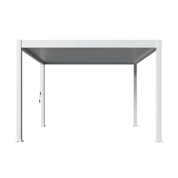 Orion Deluxe vrijstaand lamellen overkapping 360x400 cm handmatig - Wit