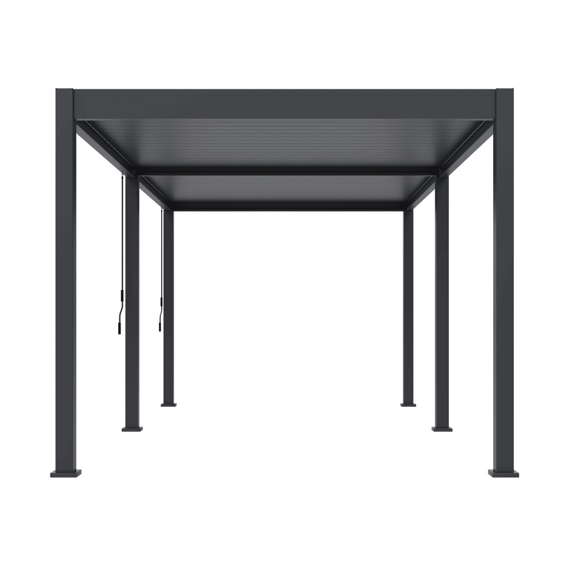 Orion Deluxe vrijstaand lamellen overkapping 300x600 cm handmatig - Antraciet