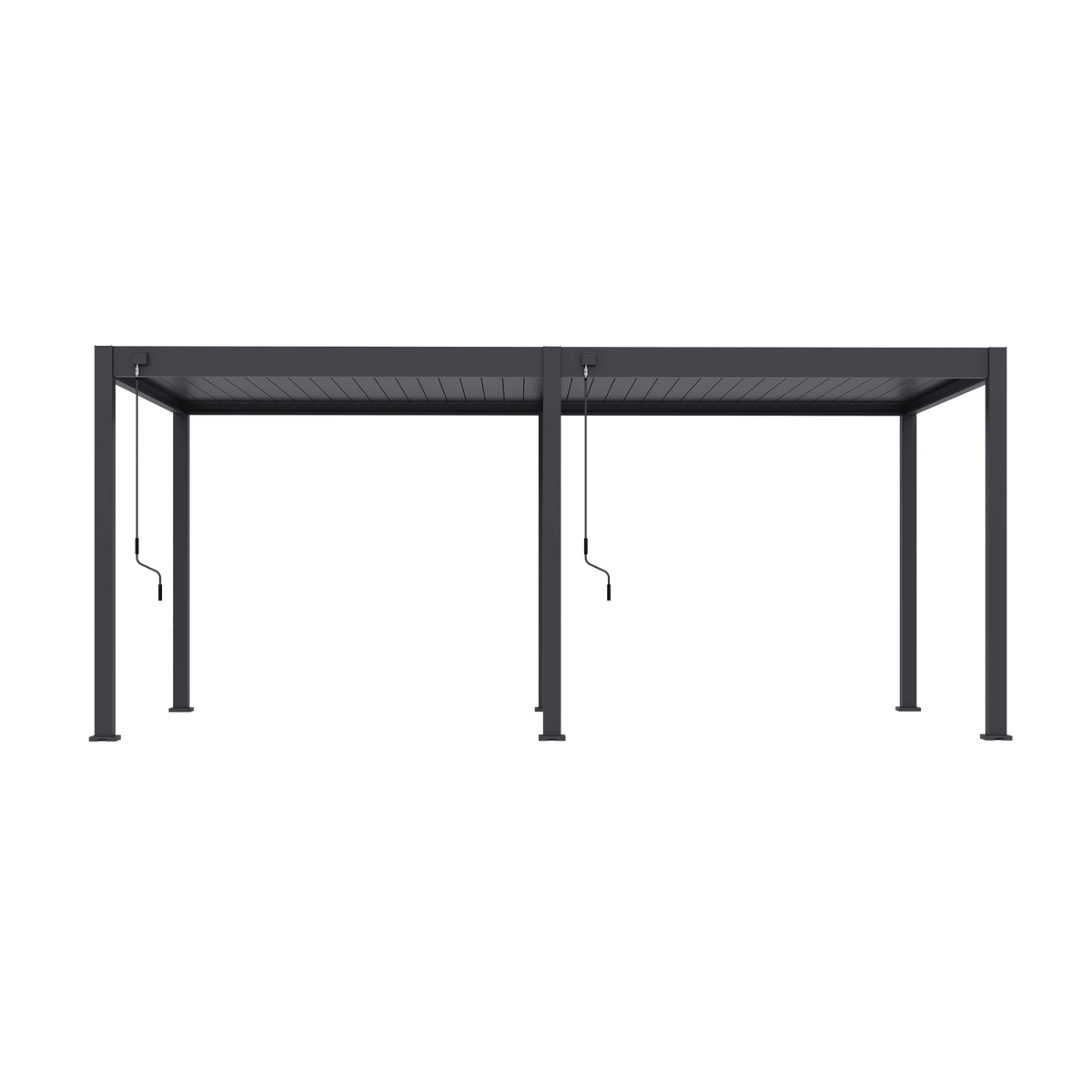 Orion Deluxe vrijstaand lamellen overkapping 300x600 cm handmatig - Antraciet