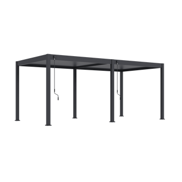 Orion Deluxe vrijstaand lamellen overkapping 300x600 cm handmatig - Antraciet