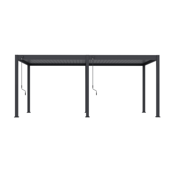 Orion Deluxe vrijstaand lamellen overkapping 300x600 cm handmatig - Antraciet