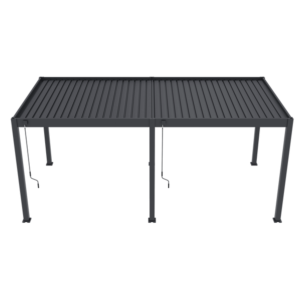 Orion Deluxe vrijstaand lamellen overkapping 300x600 cm handmatig - Antraciet