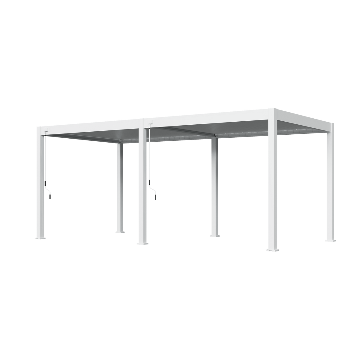 Orion Deluxe vrijstaand lamellen overkapping 300x600 cm handmatig - Wit
