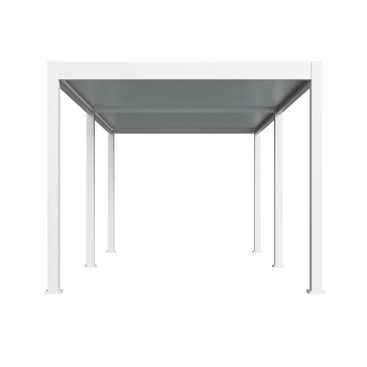 Orion Deluxe vrijstaand lamellen overkapping 300x600 cm handmatig - Wit