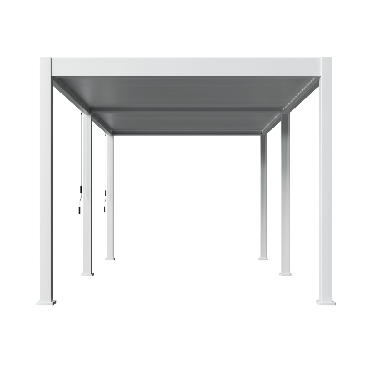 Orion Deluxe vrijstaand lamellen overkapping 300x600 cm handmatig - Wit