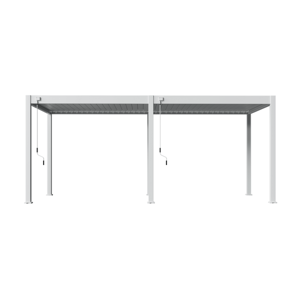 Orion Deluxe vrijstaand lamellen overkapping 300x600 cm handmatig - Wit