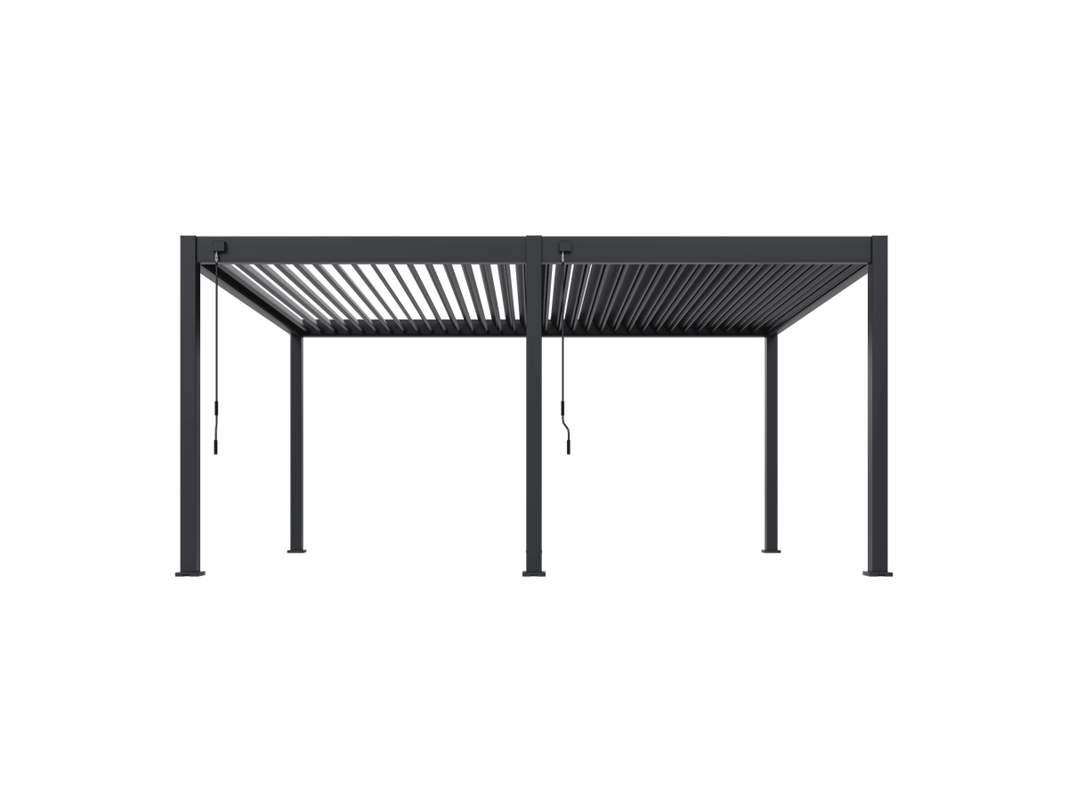 Orion Deluxe vrijstaand lamellen overkapping 360x530 cm handmatig - Antraciet