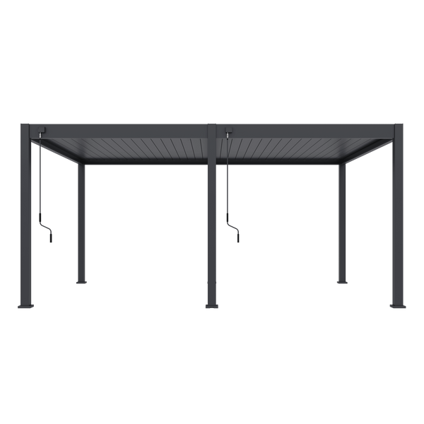 Orion Deluxe vrijstaand lamellen overkapping 360x530 cm handmatig - Antraciet