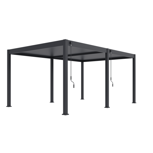 Orion Deluxe vrijstaand lamellen overkapping 360x530 cm handmatig - Antraciet