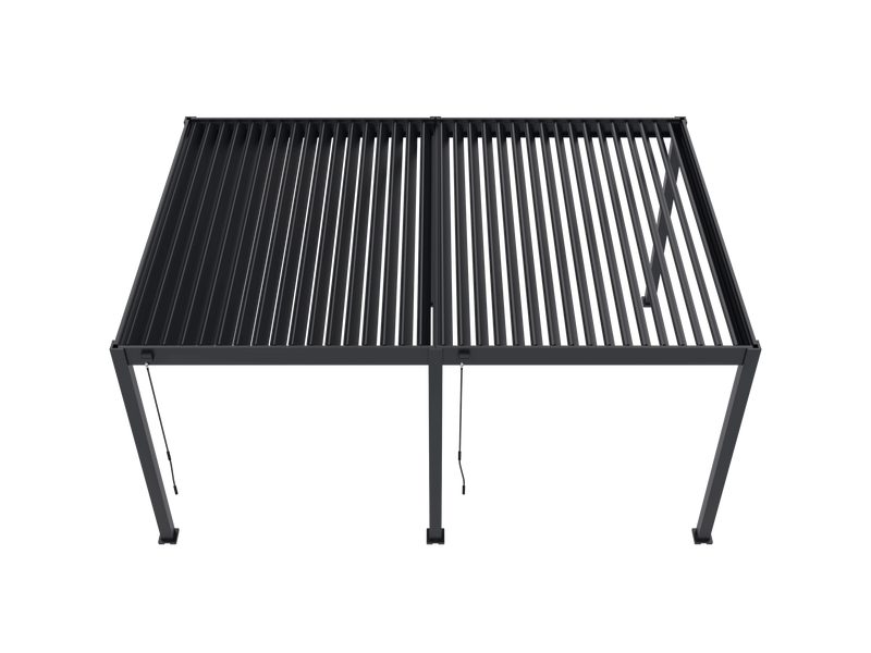 Orion Deluxe vrijstaand lamellen overkapping 360x530 cm handmatig - Antraciet