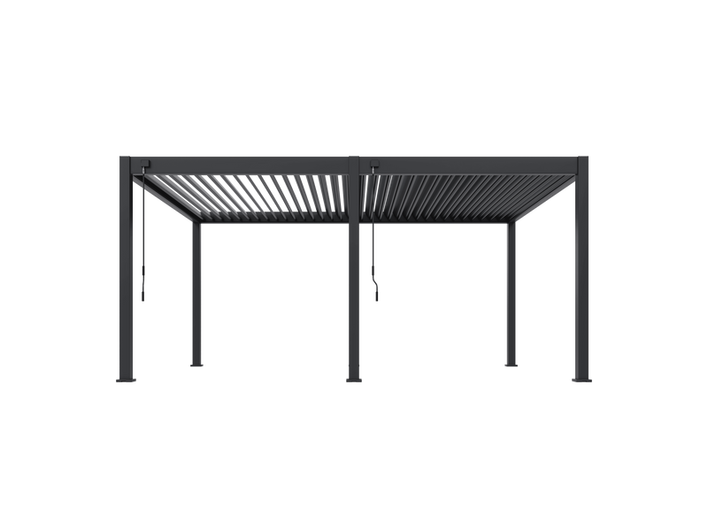 Orion Deluxe vrijstaand lamellen overkapping 360x530 cm handmatig - Antraciet