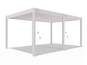 Orion Deluxe vrijstaand lamellen overkapping 360x530 cm handmatig - Zand