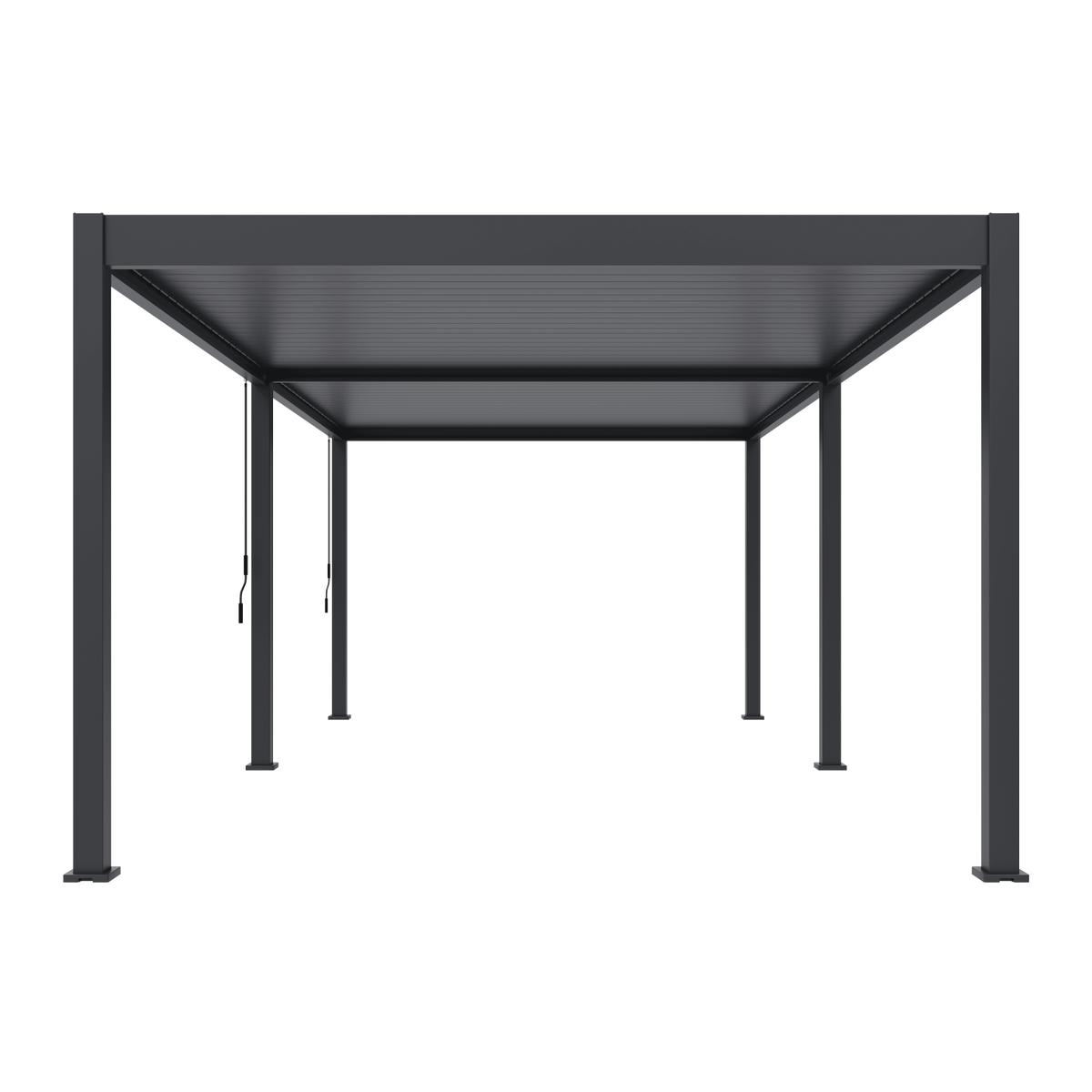 Orion Deluxe vrijstaand lamellen overkapping 360x720 cm handmatig - Antraciet