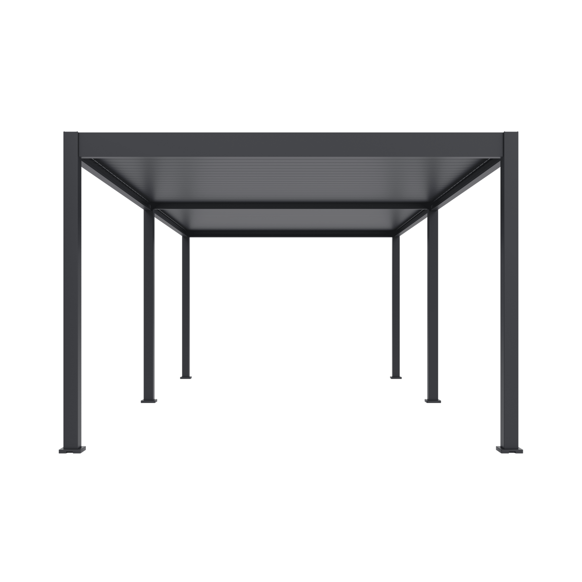 Orion Deluxe vrijstaand lamellen overkapping 360x720 cm handmatig - Antraciet