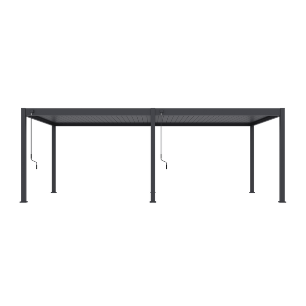 Orion Deluxe vrijstaand lamellen overkapping 360x720 cm handmatig - Antraciet