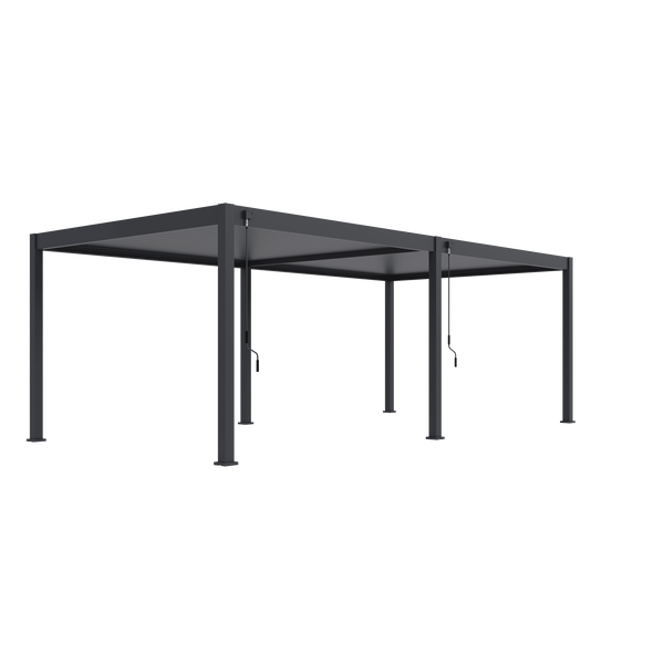 Orion Deluxe vrijstaand lamellen overkapping 360x720 cm handmatig - Antraciet