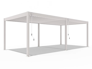 Orion Deluxe vrijstaand lamellen overkapping 360x720 cm handmatig - Zand