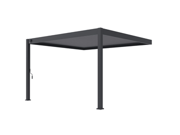 Orion Deluxe muurbevestiging lamellen overkapping 300x360 cm handmatig - Antraciet