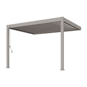 Orion Deluxe muurbevestiging lamellen overkapping 300x360 cm handmatig - Zand