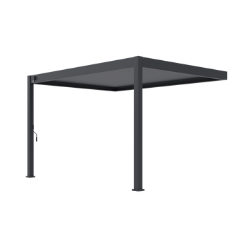 Orion Deluxe muurbevestiging lamellen overkapping 300x400 cm handmatig - Antraciet