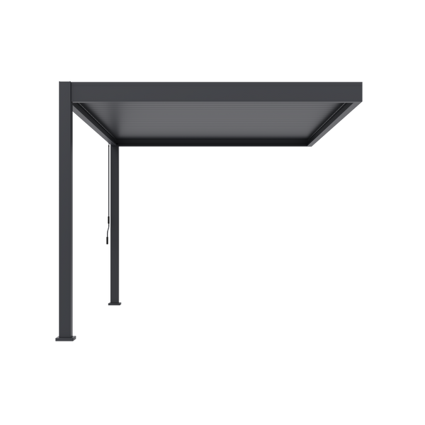 Orion Deluxe muurbevestiging lamellen overkapping 300x400 cm handmatig - Antraciet