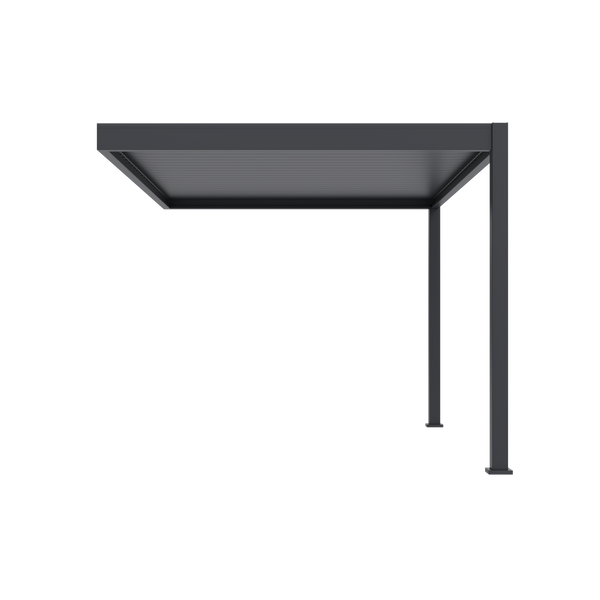 Orion Deluxe muurbevestiging lamellen overkapping 300x400 cm handmatig - Antraciet