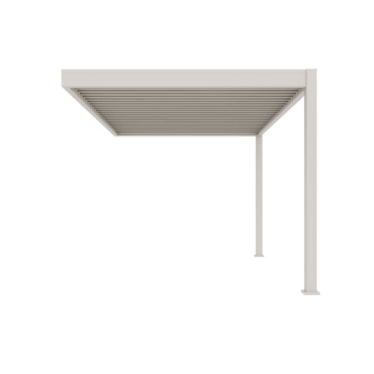 Orion Deluxe muurbevestiging lamellen overkapping 300x400 cm handmatig - Zand