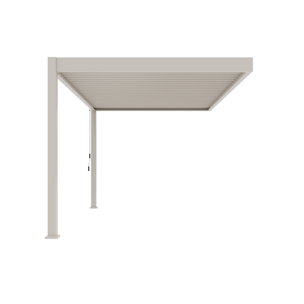 Orion Deluxe muurbevestiging lamellen overkapping 300x400 cm handmatig - Zand