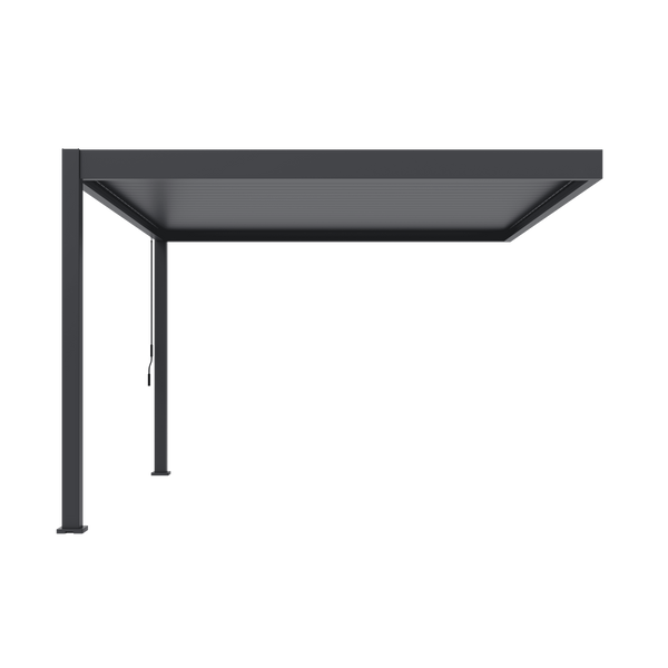 Orion Deluxe muurbevestiging lamellen overkapping 360x400 cm handmatig - Antraciet