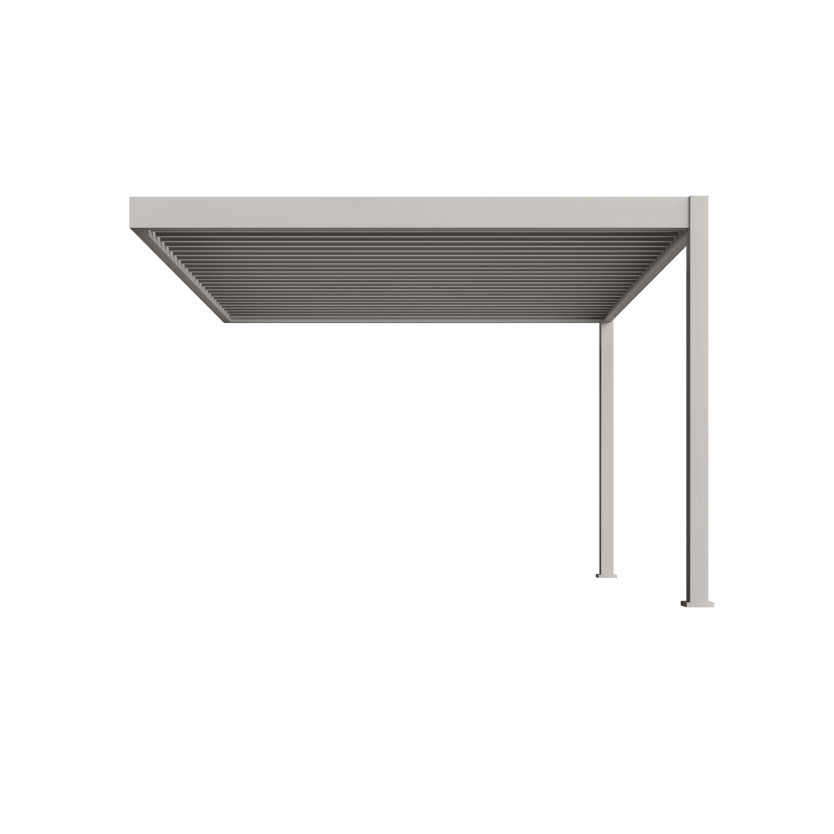 Orion Deluxe muurbevestiging lamellen overkapping 360x400 cm handmatig - Zand