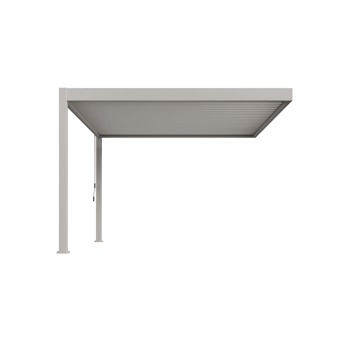 Orion Deluxe muurbevestiging lamellen overkapping 360x400 cm handmatig - Zand