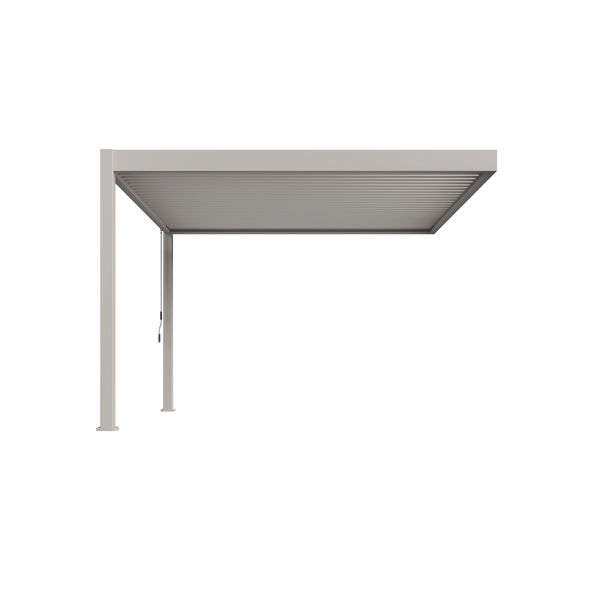 Orion Deluxe muurbevestiging lamellen overkapping 360x400 cm handmatig - Zand