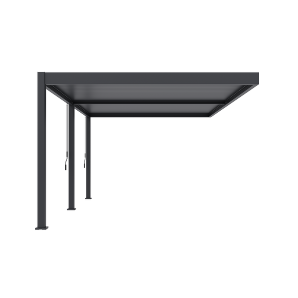 Orion Deluxe muurbevestiging lamellen overkapping 360x530 cm handmatig - Antraciet