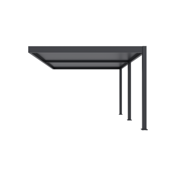 Orion Deluxe muurbevestiging lamellen overkapping 360x530 cm handmatig - Antraciet