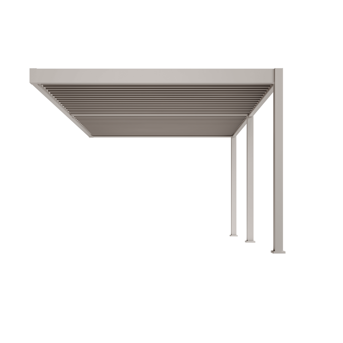 Orion Deluxe muurbevestiging lamellen overkapping 360x530 cm handmatig - Zand