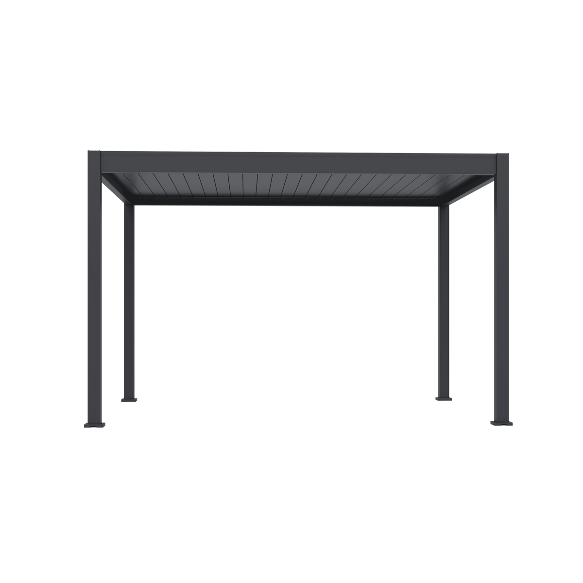 Orion Deluxe vrijstaand lamellen overkapping 300x400 cm elektrisch - Antraciet