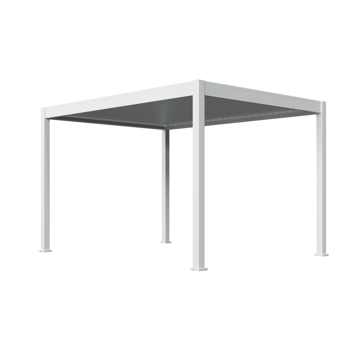 Orion Deluxe vrijstaand lamellen overkapping 300x400 cm elektrisch - Wit