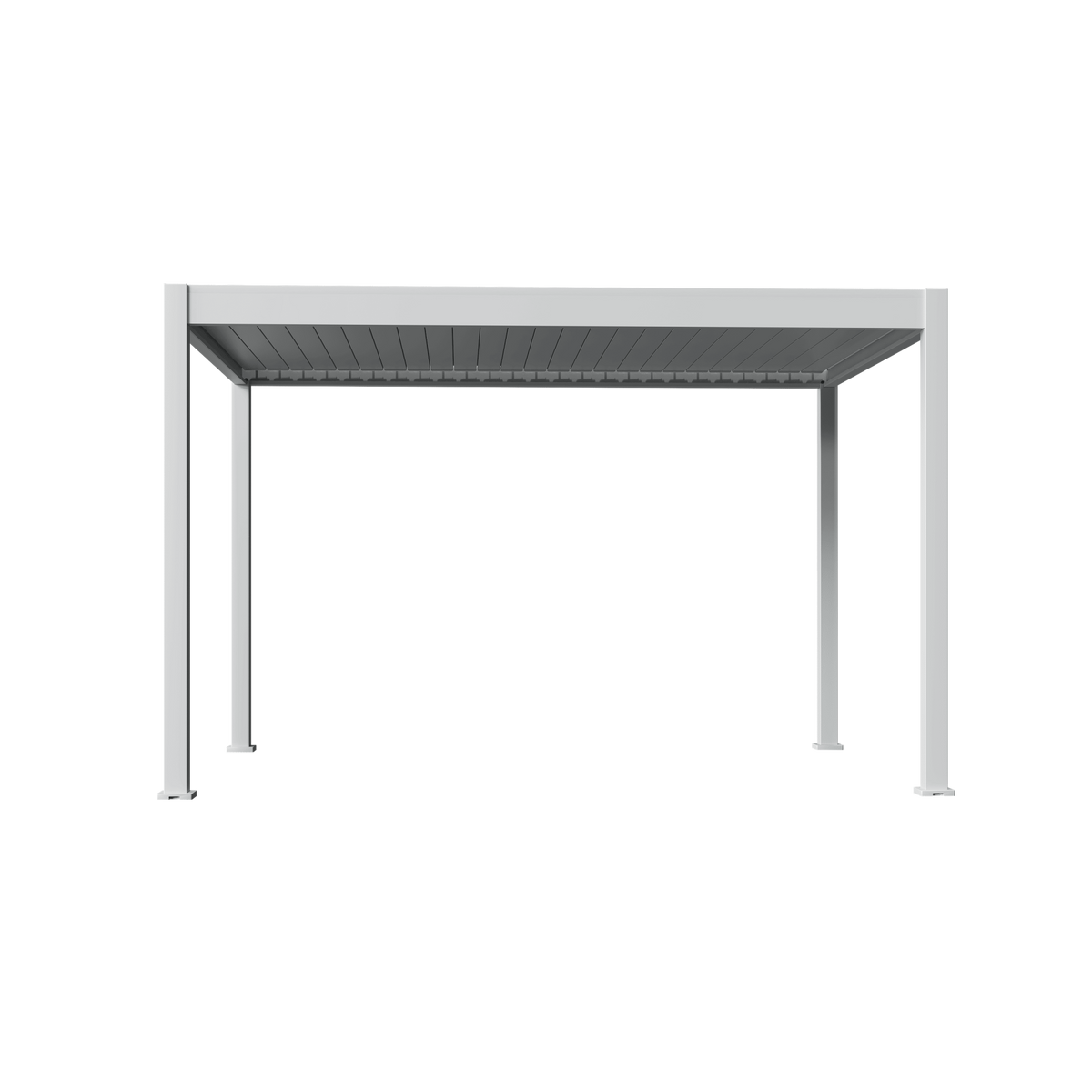 Orion Deluxe vrijstaand lamellen overkapping 300x400 cm elektrisch - Wit