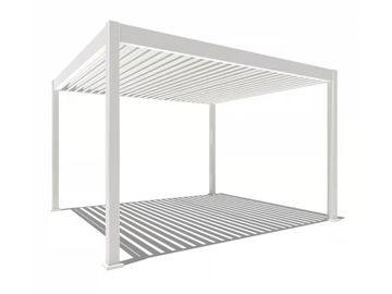 Orion Deluxe vrijstaand lamellen overkapping 360x400 cm elektrisch - Wit