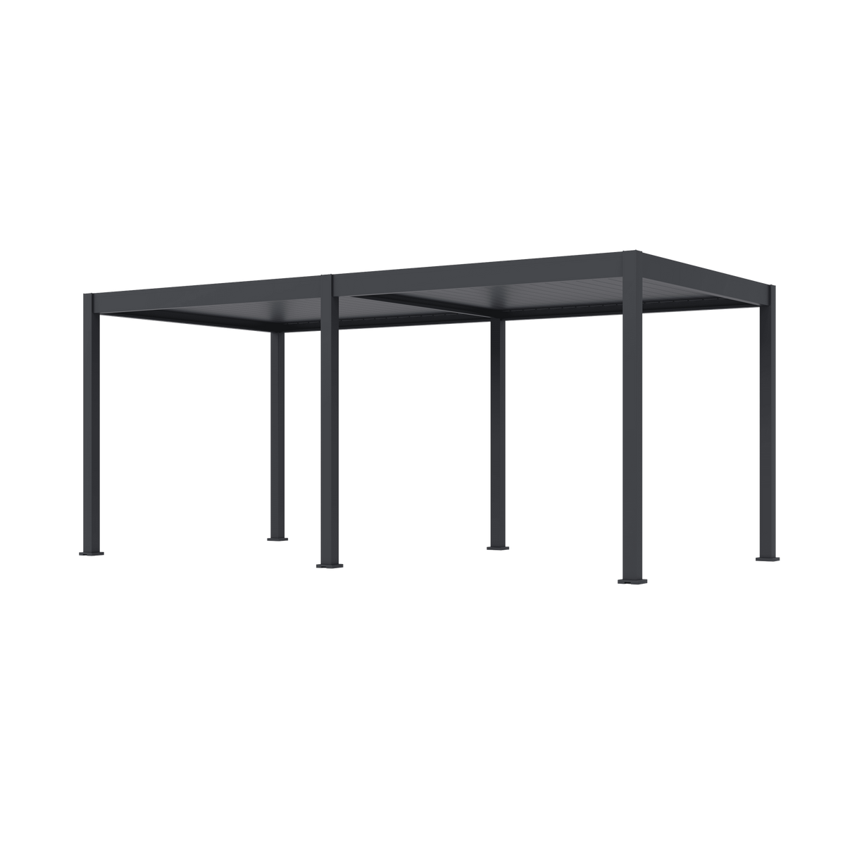 Orion Deluxe vrijstaand lamellen overkapping 300x600 cm elektrisch - Antraciet