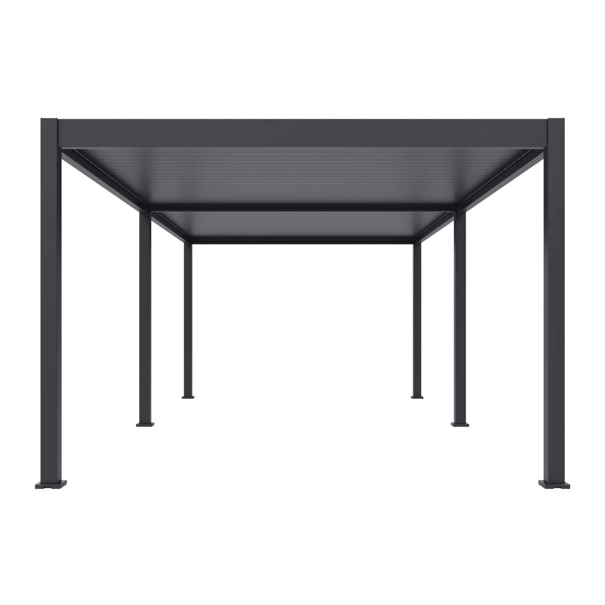 Orion Deluxe vrijstaand lamellen overkapping 360x720 cm elektrisch - Antraciet