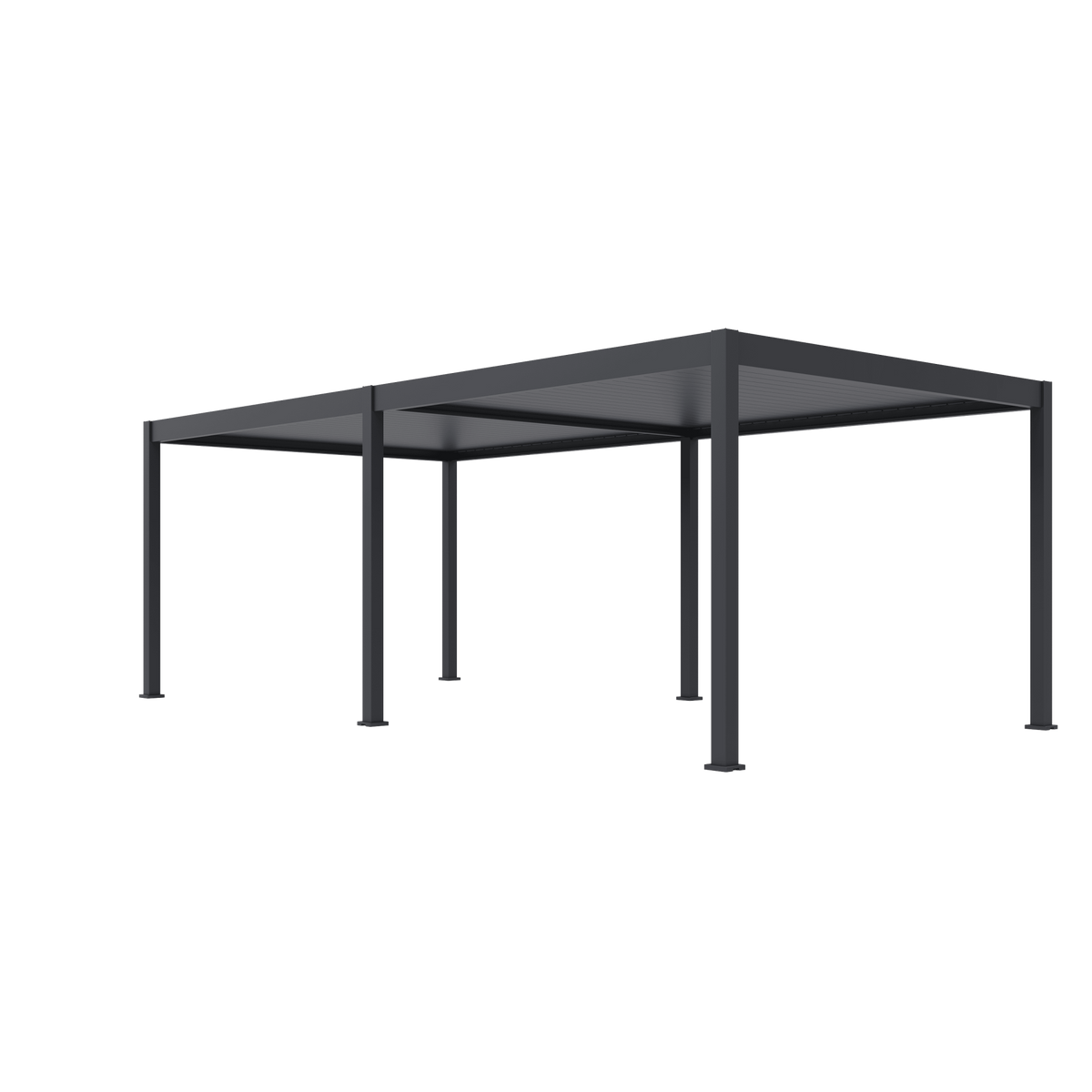 Orion Deluxe vrijstaand lamellen overkapping 360x720 cm elektrisch - Antraciet