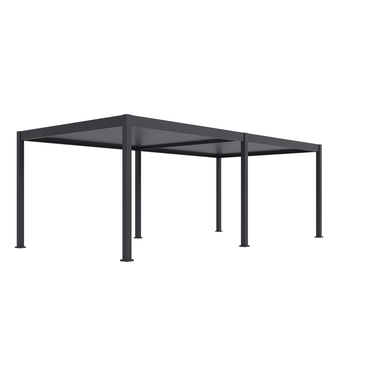 Orion Deluxe vrijstaand lamellen overkapping 360x720 cm elektrisch - Antraciet