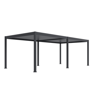 Orion Deluxe vrijstaand lamellen overkapping 360x720 cm elektrisch - Antraciet