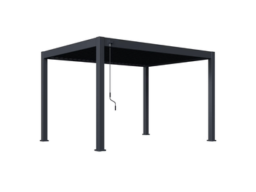 Orion Premium vrijstaand lamellen overkapping 300x400 cm handmatig - Antraciet