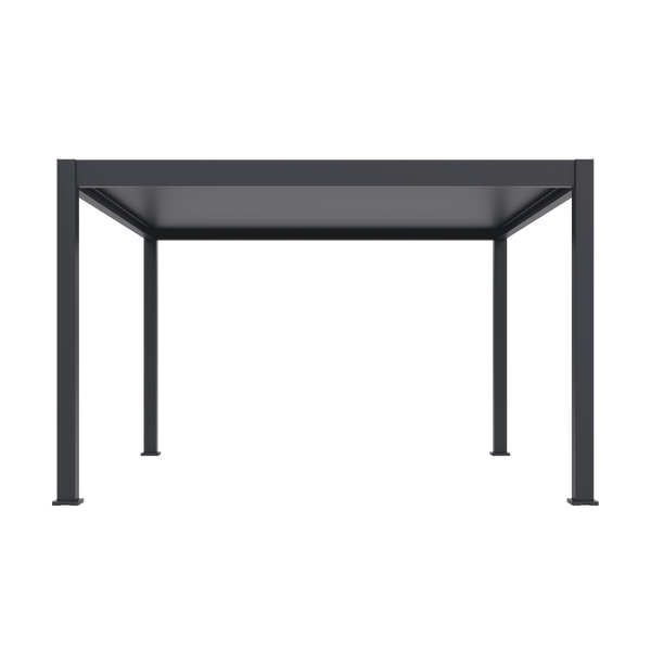 Orion Premium vrijstaand lamellen overkapping 400x400 cm handmatig - Antraciet