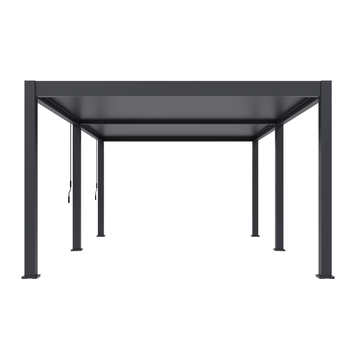 Orion Premium vrijstaand lamellen overkapping 400x600 cm handmatig - Antraciet