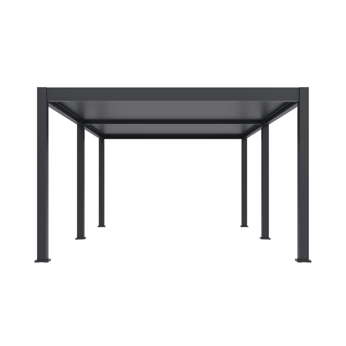 Orion Premium vrijstaand lamellen overkapping 400x600 cm handmatig - Antraciet